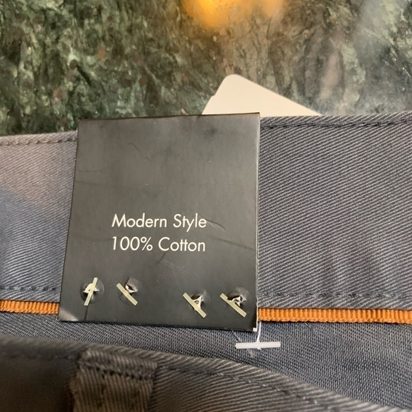 Jos A.Bank gray cotton slacks, 36W, 30L.. - Picture 3 of 8